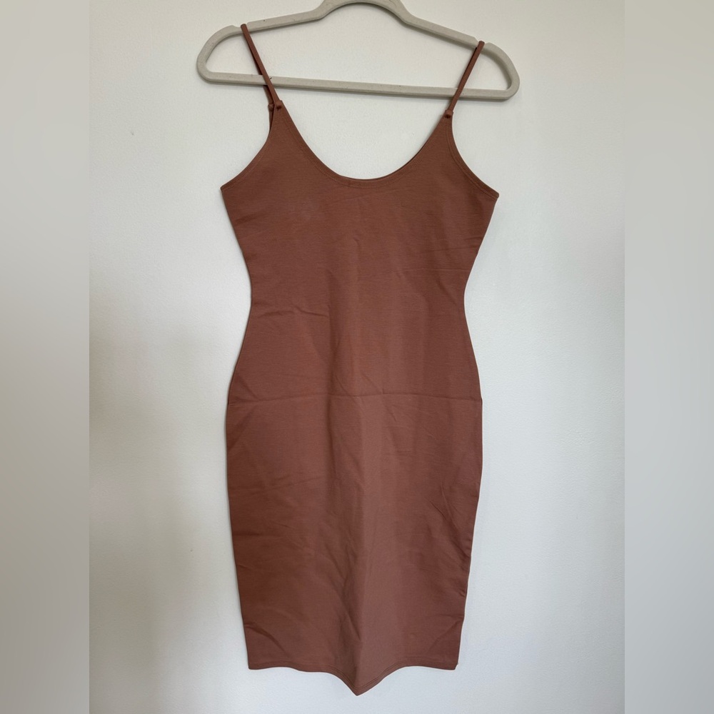 Brown mauve Sleeveless Bodycon Dress size M